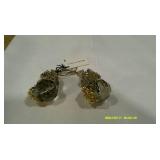 Gold Chain Wrapped Bracelet & Earring