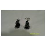 Silver Chain Wrapped Bracelet & Earring