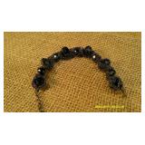 Silver Chain Wrapped Bracelet & Earring