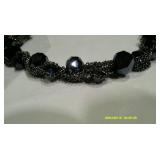 Silver Chain Wrapped Bracelet & Earring