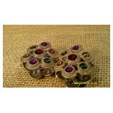 2 Flower-Like Bracelets 
