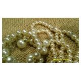 Pearl Bead Necklace & Bracelets