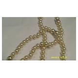 Pearl Bead Necklace & Bracelets