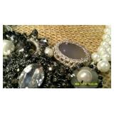 Pendant Necklace & Grey Elaborate Necklace
