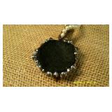 Pendant Necklace & Grey Elaborate Necklace