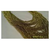 Golden Chain Necklace & Golden Earrings