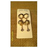 Golden Chain Necklace & Golden Earrings