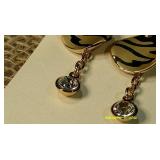 Golden Chain Necklace & Golden Earrings