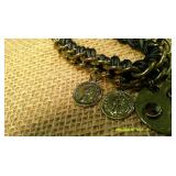 Coin Necklace & Earrings