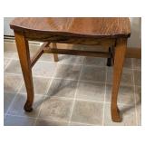 K - Vintage Oak Dining Table with 6 Matching Chairs