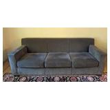 ML - Room & Board Gray Upholstered 3-Seat Sofa