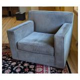 ML - Room & Board Modern Gray Upholstered Armchair