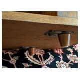 LR - Rectangular Glass Top Coffee Table with Open Shelf
