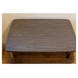 ML - Vintage Mid Century Two-Tier Wooden Side Table