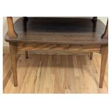 ML - Vintage Mid Century Two-Tier Wooden Side Table