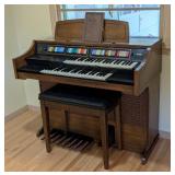 ML - Conn Starlite Electric Organ with Bench and Pedals