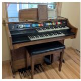ML - Conn Starlite Electric Organ with Bench and Pedals