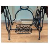 ML - Vintage Brunswick Treadle Sewing Machine with Ornate Oak Cabinet