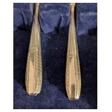 ML - Sharon Plate AA Silverplate Flatware Set Service for 16 (One Fork Missing) with Wooden Case