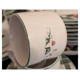 K - Cades Cove Collection Incomplete Dinnerware Set with 9 Dinner Plates and Serving Pieces