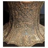 BR - Antique Ornate Silverplate Basket with Cherub and Floral Motifs