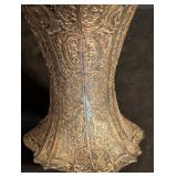 BR - Antique Ornate Silverplate Basket with Cherub and Floral Motifs
