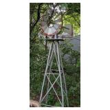 BY - Outdoor Decorative Metal Windmill, 8-9ft Tall