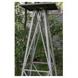 BY - Outdoor Decorative Metal Windmill, 8-9ft Tall