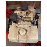 G - Simplicity 860SE Snow Blower, Works, Flat Tire