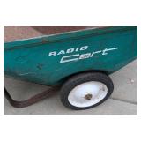 G - Vintage Radio Cart Utility Wheelbarrow