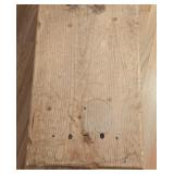 ML - Rustic Wooden Bench with Surface Wear