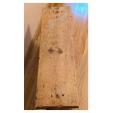 ML - Rustic Wooden Bench with Surface Wear
