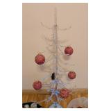 ML - 3.5ft Acrylic Christmas Tree with Large Collection of Ornaments