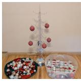 ML - 3.5ft Acrylic Christmas Tree with Large Collection of Ornaments