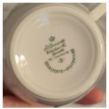 K - Large Bavarian White Porcelain Dinnerware Set with 14 Dinner Plates