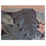BR - Wool Area Rug with Floral Pattern