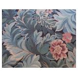 BR - Wool Area Rug with Floral Pattern