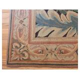 BR - Wool Area Rug with Floral Pattern