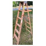 Set of 3 Wooden Step Ladders for Painting or Utility Use