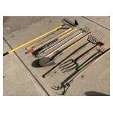 Collection of 11 Assorted Garden and Yard Tools
