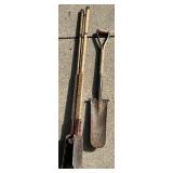 Vintage Drain Spade and Manual Post Hole Digger Set