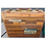 Vintage Fishing Tackle Box Collection with Reels, Lures, Cooler, and Accessories