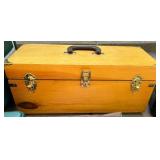 Vintage Fishing Tackle Box Collection with Reels, Lures, Cooler, and Accessories