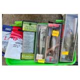Large Fishing and Boating Gear Lot with Rods, Lures, Paddles, and Accessories