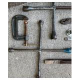 Assorted Hand Tools Lot with Tekton Impact Driver Set, Cross Wrenches, and More