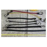 Assorted Tow Ropes, Ratchet Straps, and Bungee Cords Collection
