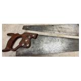 Collection of 4 Assorted Hand Saws and 1 Hacksaw