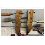 Collection of Assorted Clamps Woodworking and Metalworking
