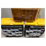 Set of 2 Drawer Organizer Cabinets with Plano Mini Magnum Case