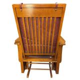 LL - Best Chairs Inc. Litta Leather Glider Chair and Ottoman Set